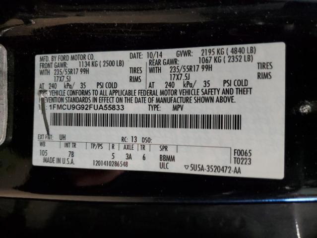 2015 FORD ESCAPE SE - 1FMCU9G92FUA55833