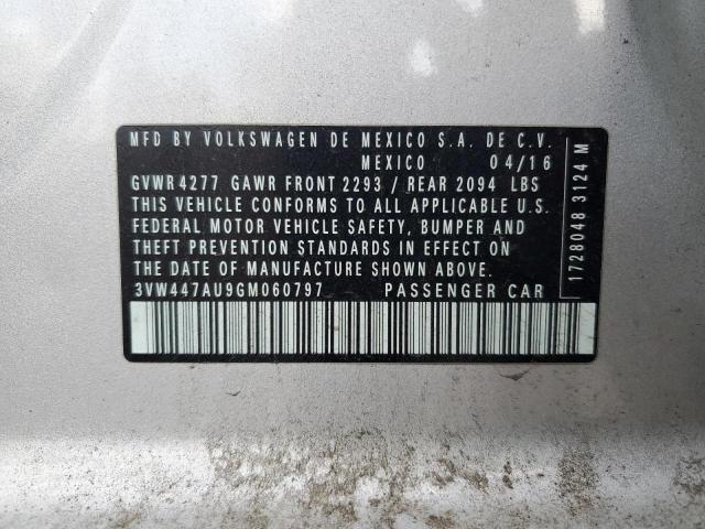 2016 VOLKSWAGEN GTI S/SE 3VW447AU9GM060797