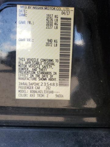 2017 NISSAN ALTIMA 2.5 - 1N4AL3AP1HC235483