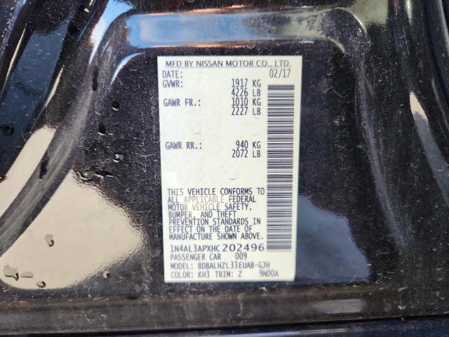 2017 NISSAN ALTIMA 2.5 - 1N4AL3APXHC202496