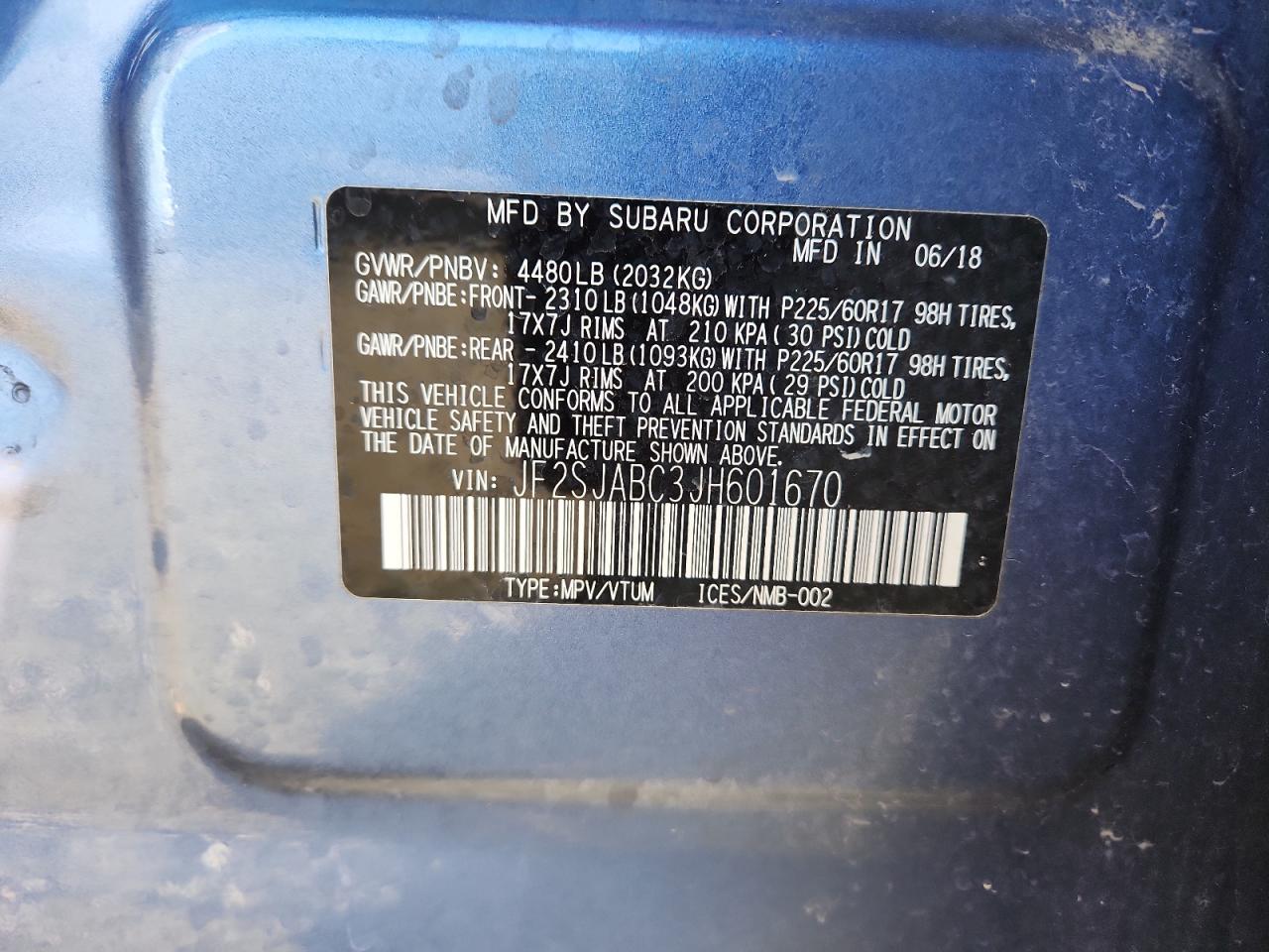 SUBARU FORESTER 2.5I