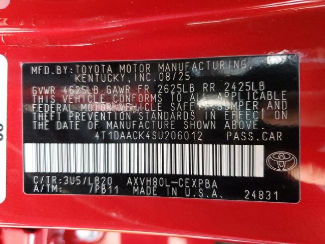 2025 TOYOTA CAMRY XSE #3310332988