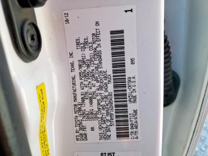 2013 TOYOTA TUNDRA DOU - 5TFRM5F16DX054103