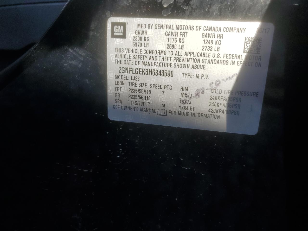 CHEVROLET EQUINOX PREMIER