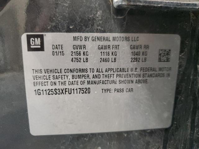 2015 CHEVROLET IMPALA LT - 1G1125S3XFU117520