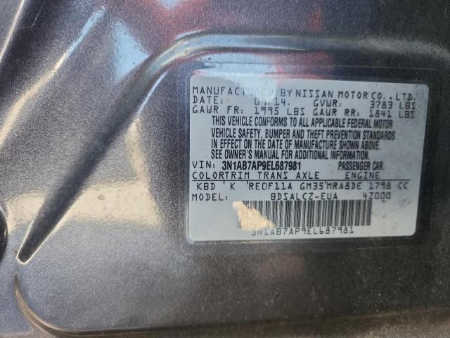 2014 NISSAN SENTRA S - 3N1AB7AP9EL687981