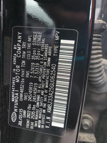 2016 HYUNDAI TUCSON LIM KM8J33A25GU062540