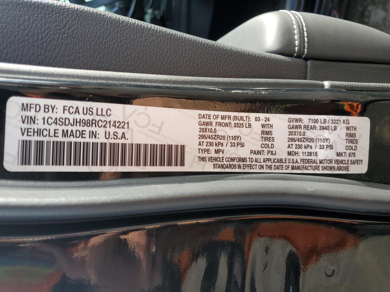 DODGE DURANGO SRT HELLCAT