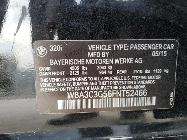 2015 BMW 320 I XDRI WBA3C3G56FNT52466