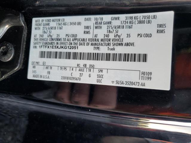 2018 FORD F150 SUPER - 1FTFX1E5XJKG12051