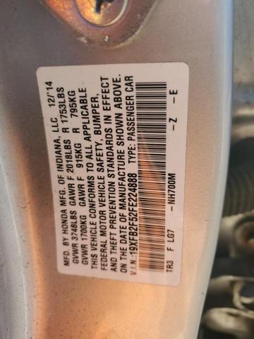 2015 HONDA CIVIC LX - 19XFB2F52FE224888