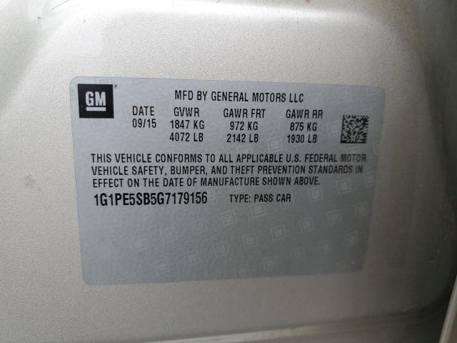 2016 CHEVROLET CRUZE LIMI 1G1PE5SB5G7179156