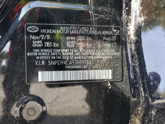 2018 HYUNDAI ELANTRA 5NPD94LA5JH297841