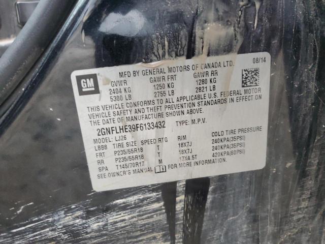 2015 CHEVROLET EQUINOX LT 2GNFLHE39F6133432