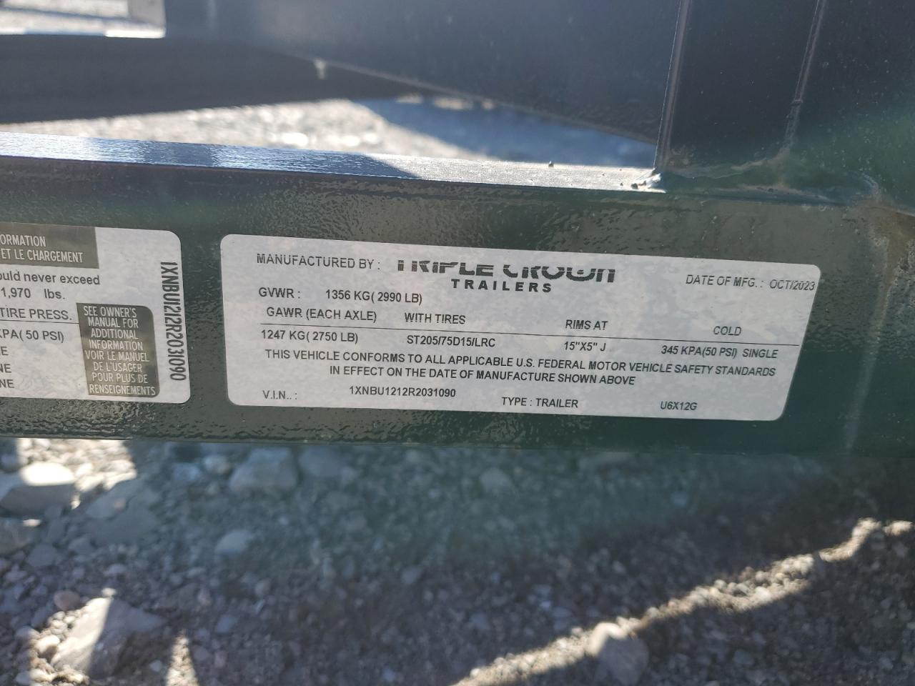 Lot #3273796354 2024 TRIPLE CROWN UNKNOWN