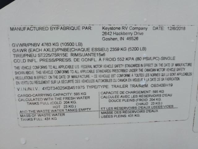 2019 KEYS TONE OUTBACK #3290292220