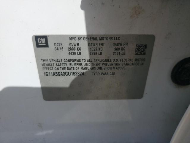 2016 CHEVROLET MALIBU LIM 1G11A5SA3GU152824