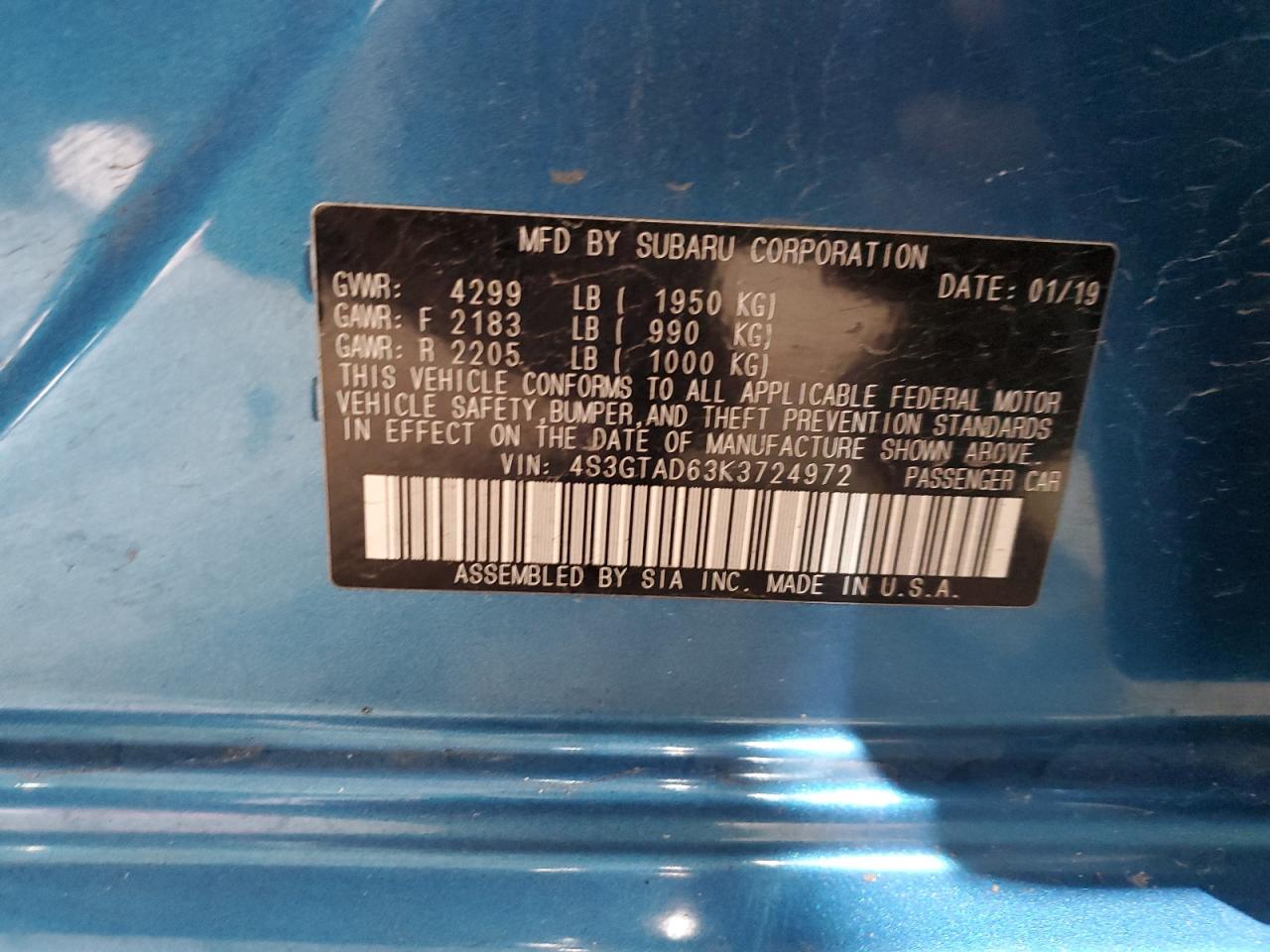 SUBARU IMPREZA PREMIUM