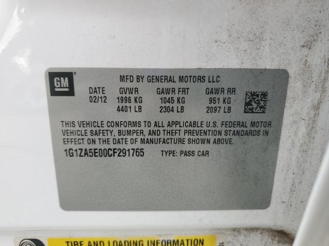 2012 CHEVROLET MALIBU LS - 1G1ZA5E00CF291765