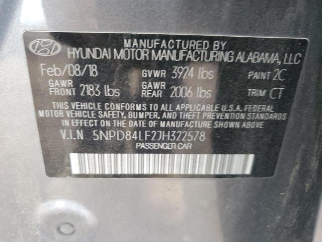 2018 HYUNDAI ELANTRA SE - 5NPD84LF2JH322578