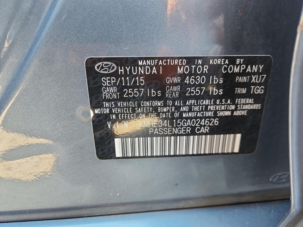 HYUNDAI SONATA HYBRID