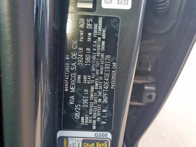 2025 KIA K4 LX #3303045640