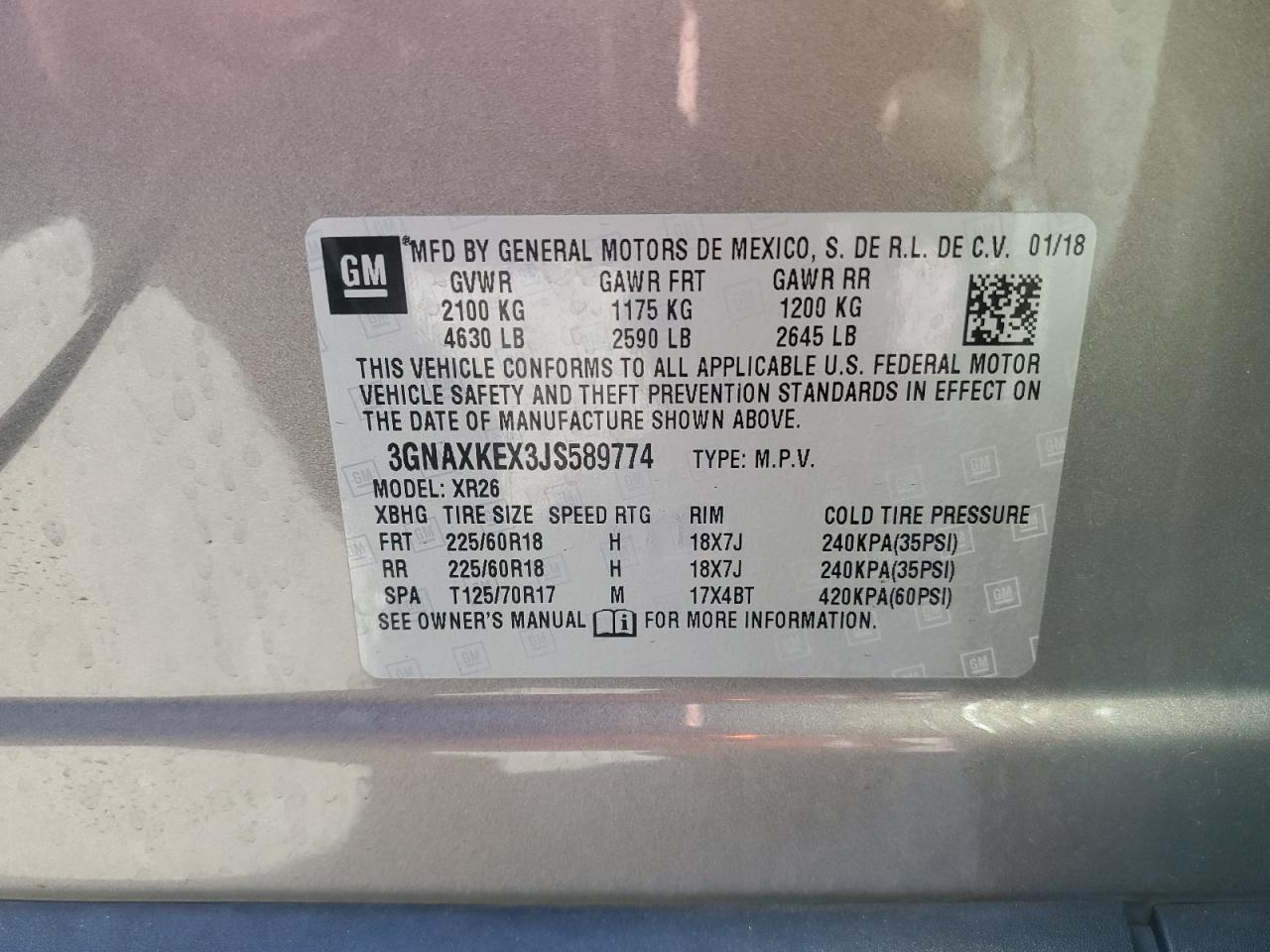 CHEVROLET EQUINOX LT