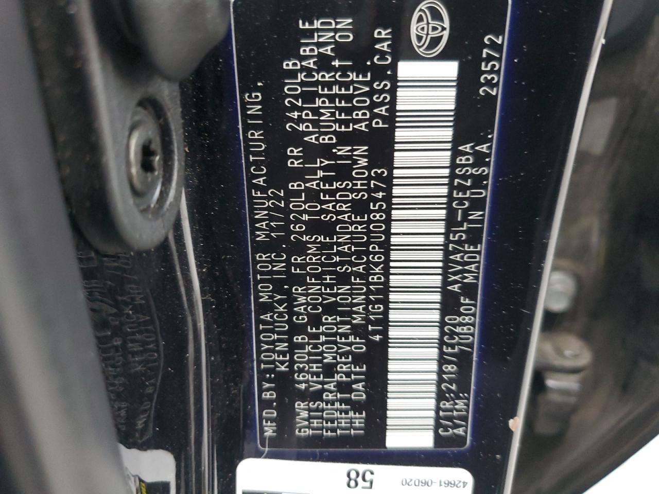 TOYOTA CAMRY SE NIGHT SHADE