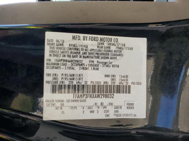2010 FORD FOCUS SE #3283776431