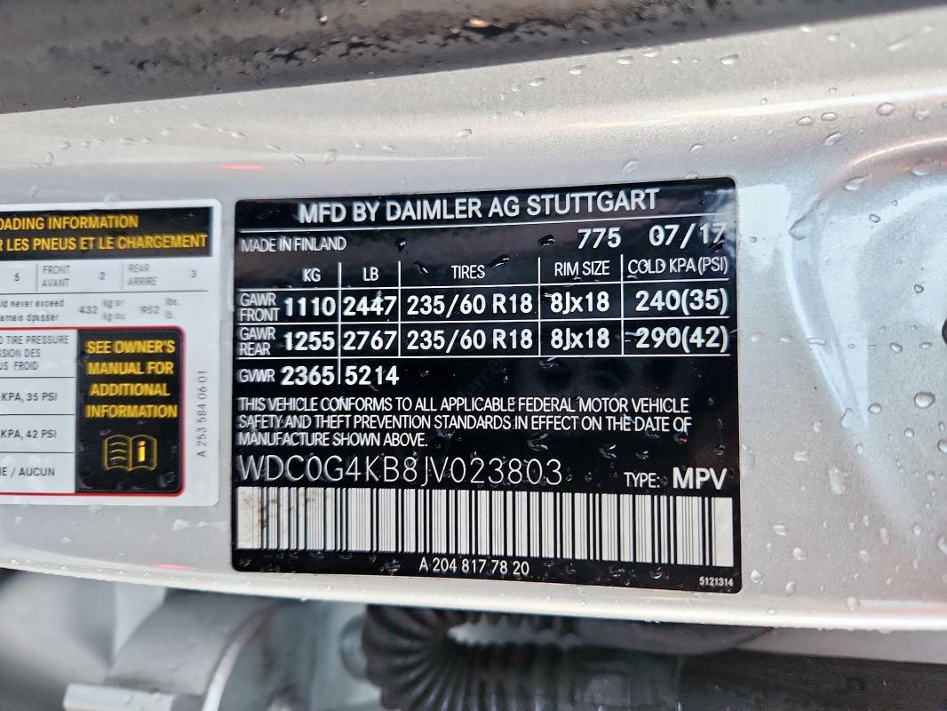 2018 MERCEDES-BENZ GLC 300 4M #3270820451