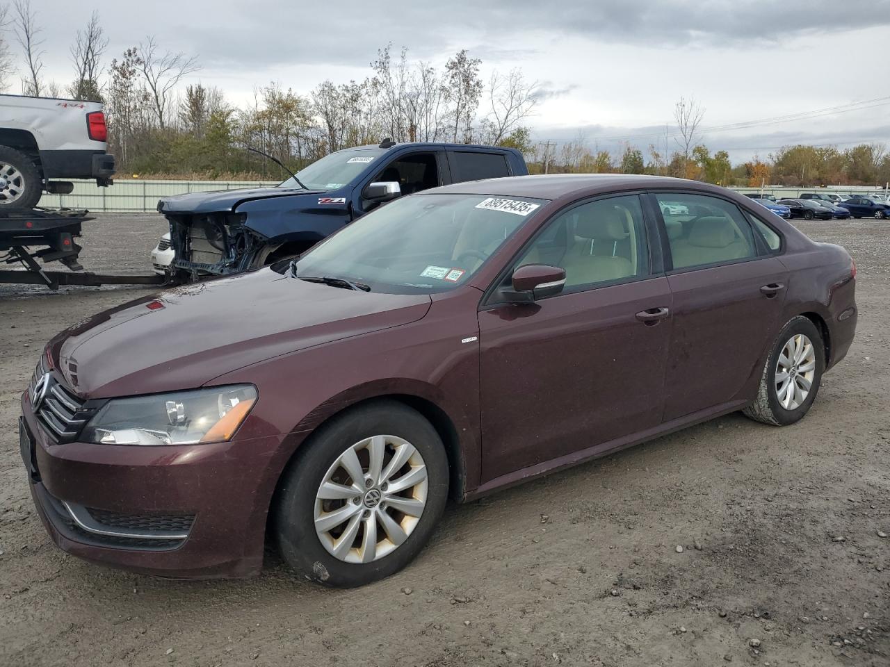 Lot #3293291517 2014 VOLKSWAGEN PASSAT S