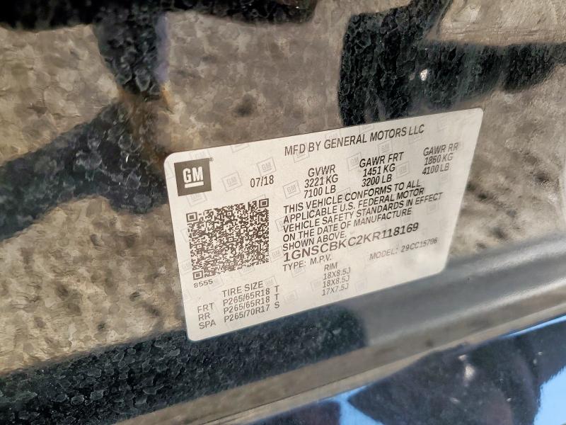 2019 CHEVROLET TAHOE C150 - 1GNSCBKC2KR118169