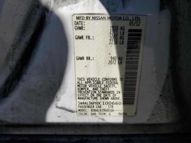 2013 NISSAN ALTIMA 2.5 - 1N4AL3APXDC100660