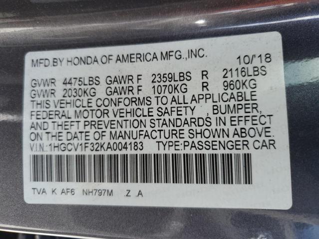 2019 HONDA ACCORD SPO - 1HGCV1F32KA004183