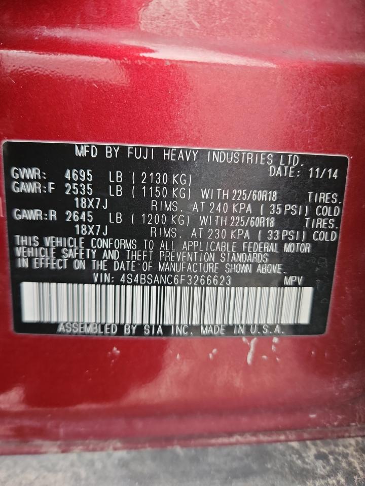 SUBARU OUTBACK 2.5I LIMITED