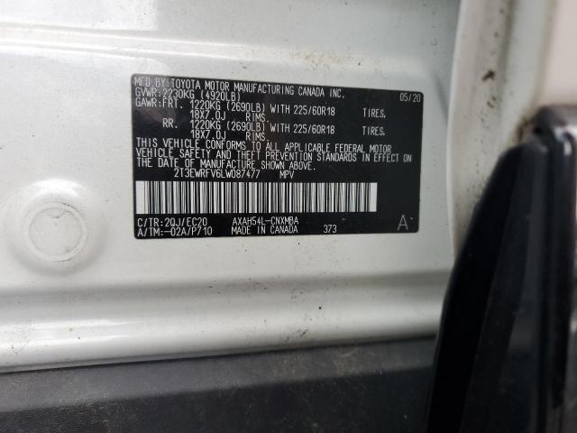 2020 TOYOTA RAV4 XSE - 2T3EWRFV6LW087477