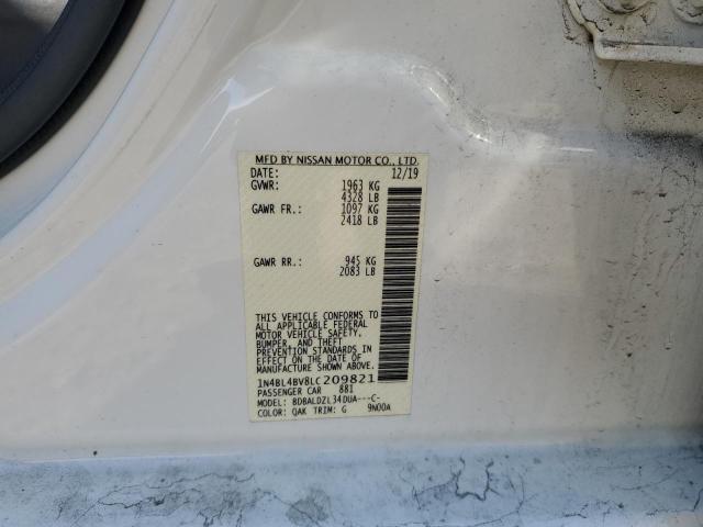 2020 NISSAN ALTIMA S #3294410578