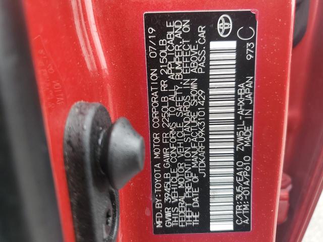 2019 TOYOTA PRIUS - JTDKARFU9K3101429