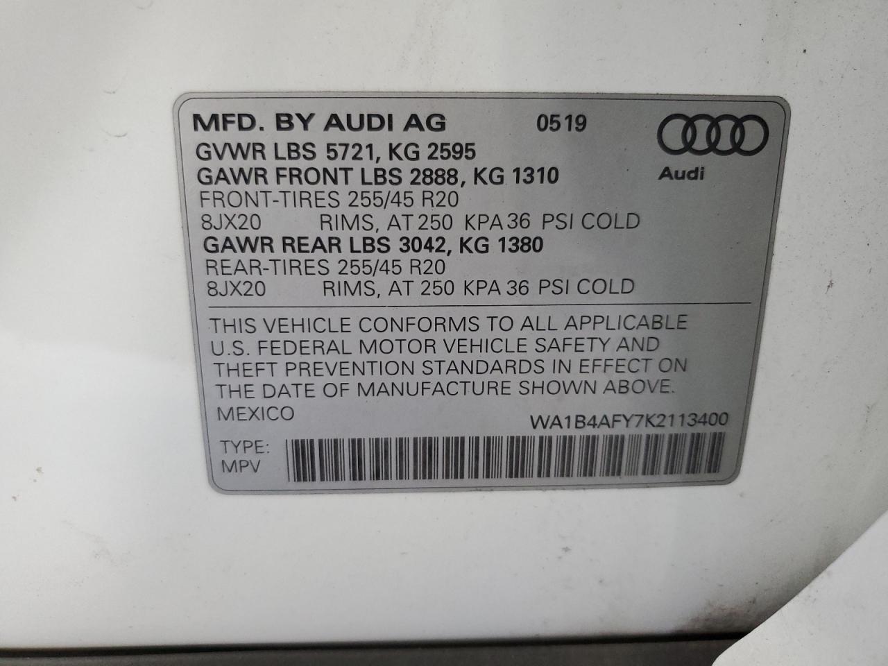 AUDI SQ5 PREMIUM PLUS
