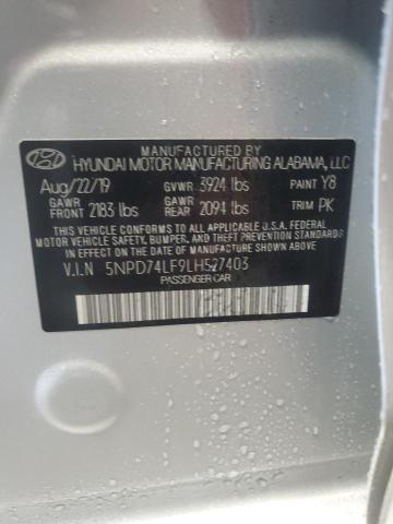 2020 HYUNDAI ELANTRA SE - 5NPD74LF9LH527403