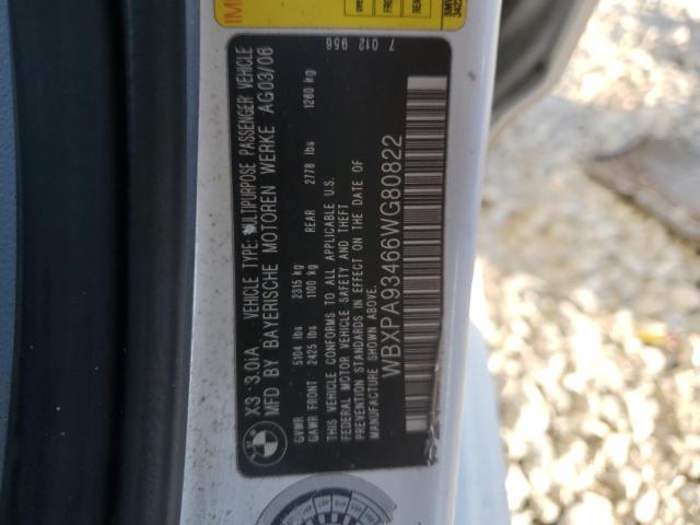 2006 BMW X3 3.0I #3278605934