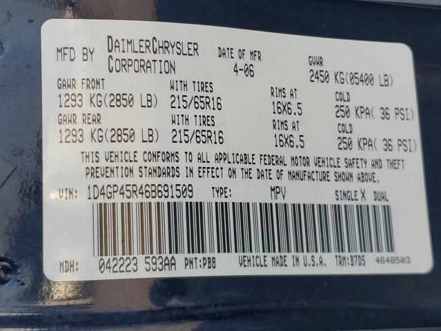 2006 DODGE CARAVAN SXT #3263656706