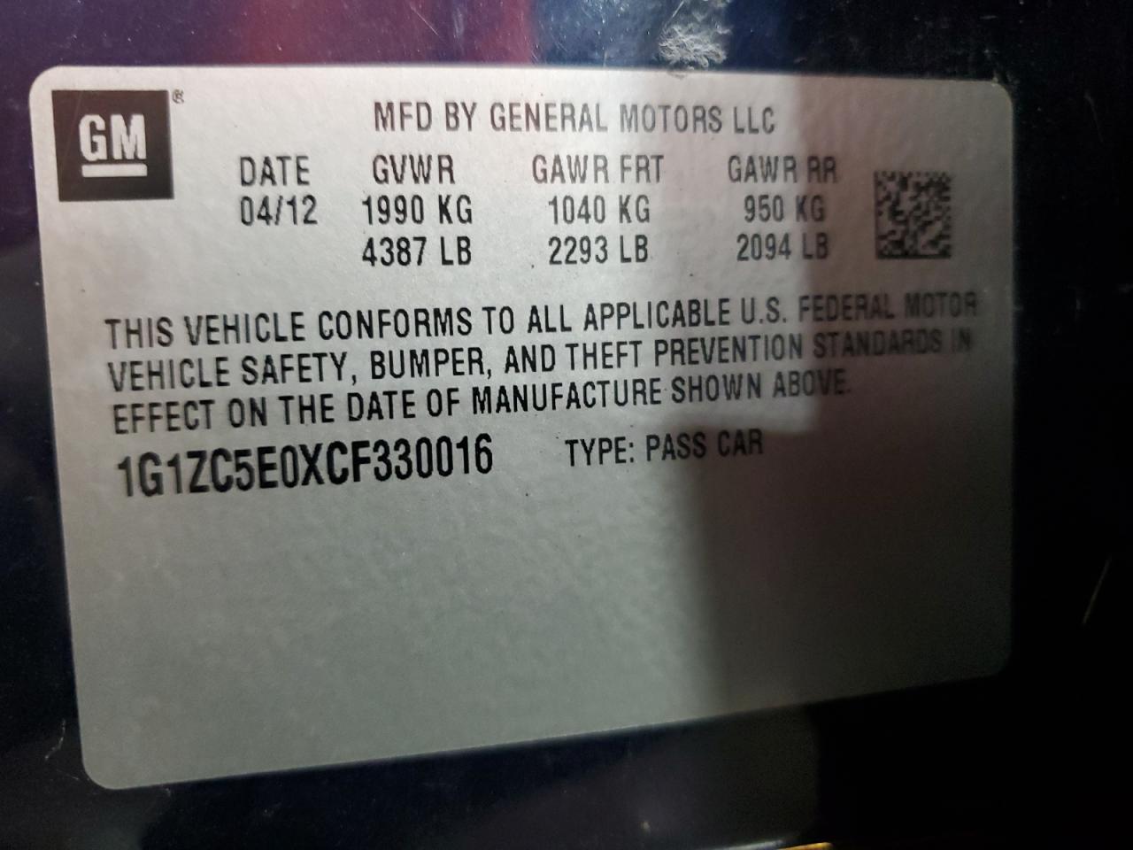 CHEVROLET MALIBU 1LT