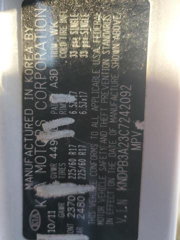 2012 KIA SPORTAGE B #3278661960