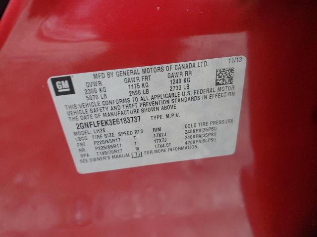 2014 CHEVROLET EQUINOX LT - 2GNFLFEK3E6183737