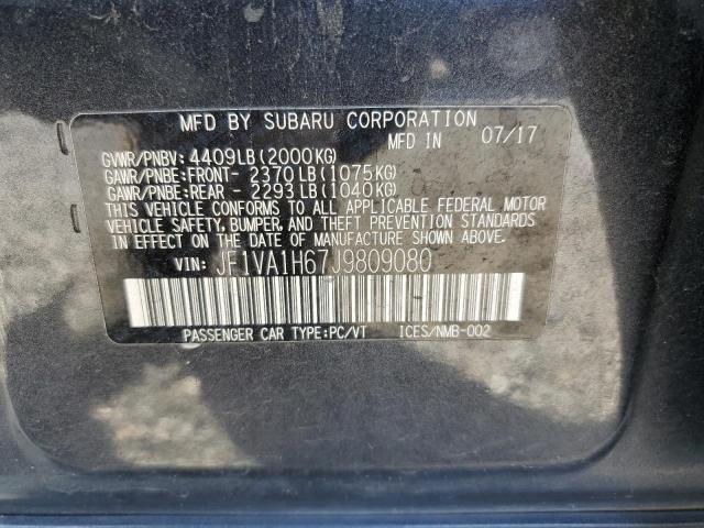 2018 SUBARU WRX LIMITED JF1VA1H67J9809080