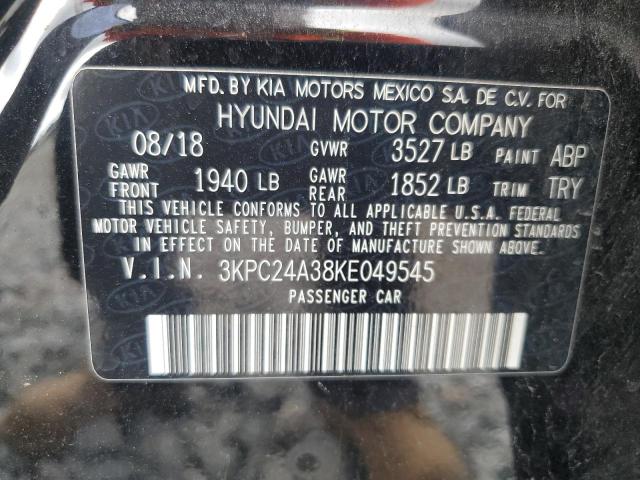 2019 HYUNDAI ACCENT SE #3310408954