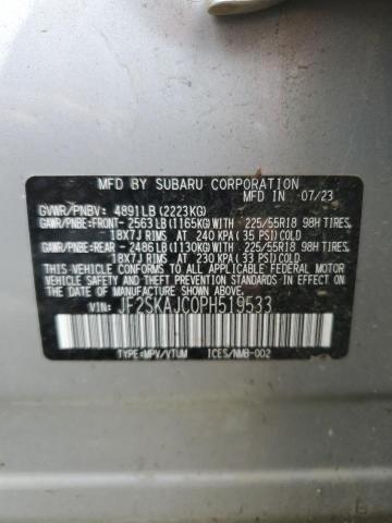 2023 SUBARU FORESTER SPORT JF2SKAJC0PH519533