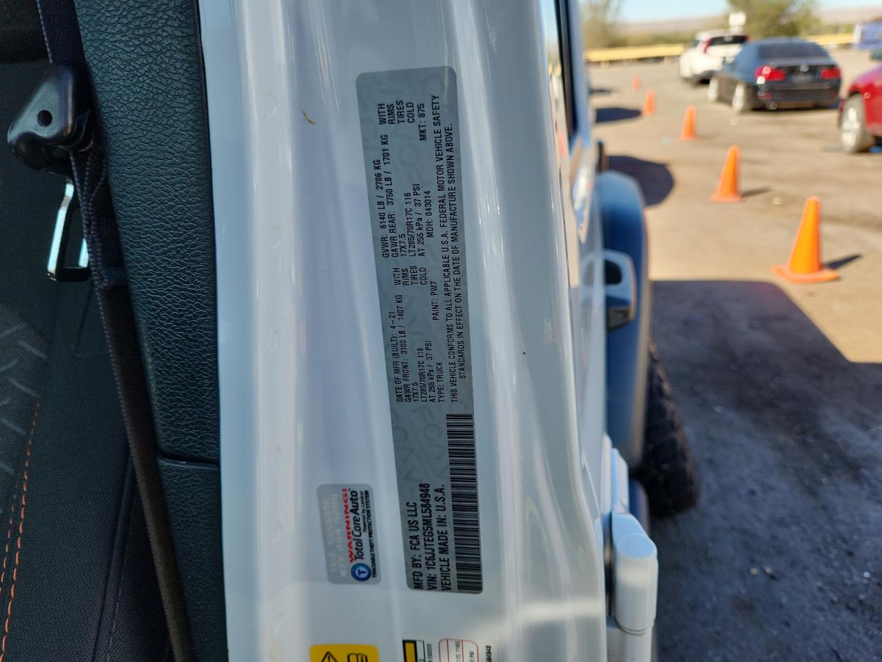 Lot #3311824187 2021 JEEP GLADIATOR