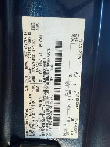 2016 FORD F150 SUPER - 1FTFX1EG9GKD69276